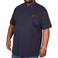 Bigdude Embroidered Polo Shirt Navy