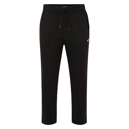 Bigdude Open Hem Loop Back Joggers Black - Image 2