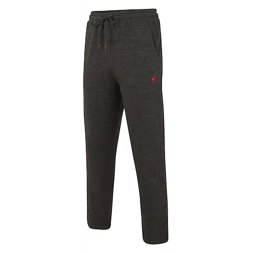 Bigdude Open Hem Loop Back Joggers Charcoal