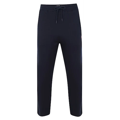 Bigdude Open Hem Loop Back Joggers Navy - Image 2