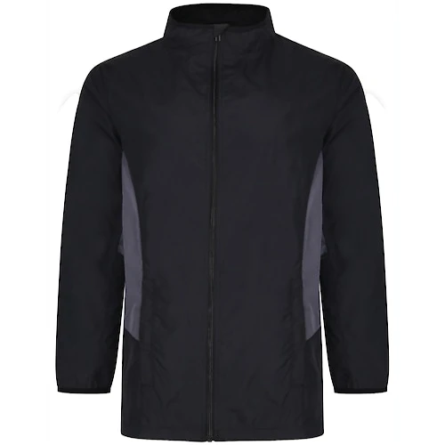 Bigdude Lightweight Contrast Panel Showerproof Jacket Black