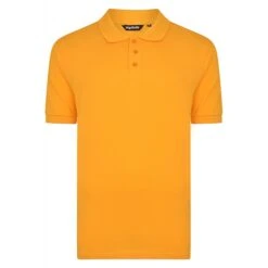 Bigdude Plain Polo Shirt Orange Tall