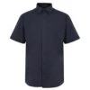 Bigdude Classic Short Sleeve Poplin Shirt Navy Tall