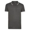 Bigdude Tipped Polo Shirt Charcoal Tall
