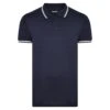 Bigdude Tipped Polo Shirt Navy Tall